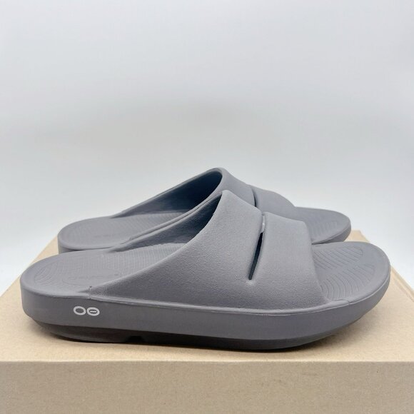 Oofos OOahh Sport Sandal Slide Tactical Slate Gray Waterproof Mens EU 46 US 13 - Picture 5 of 11